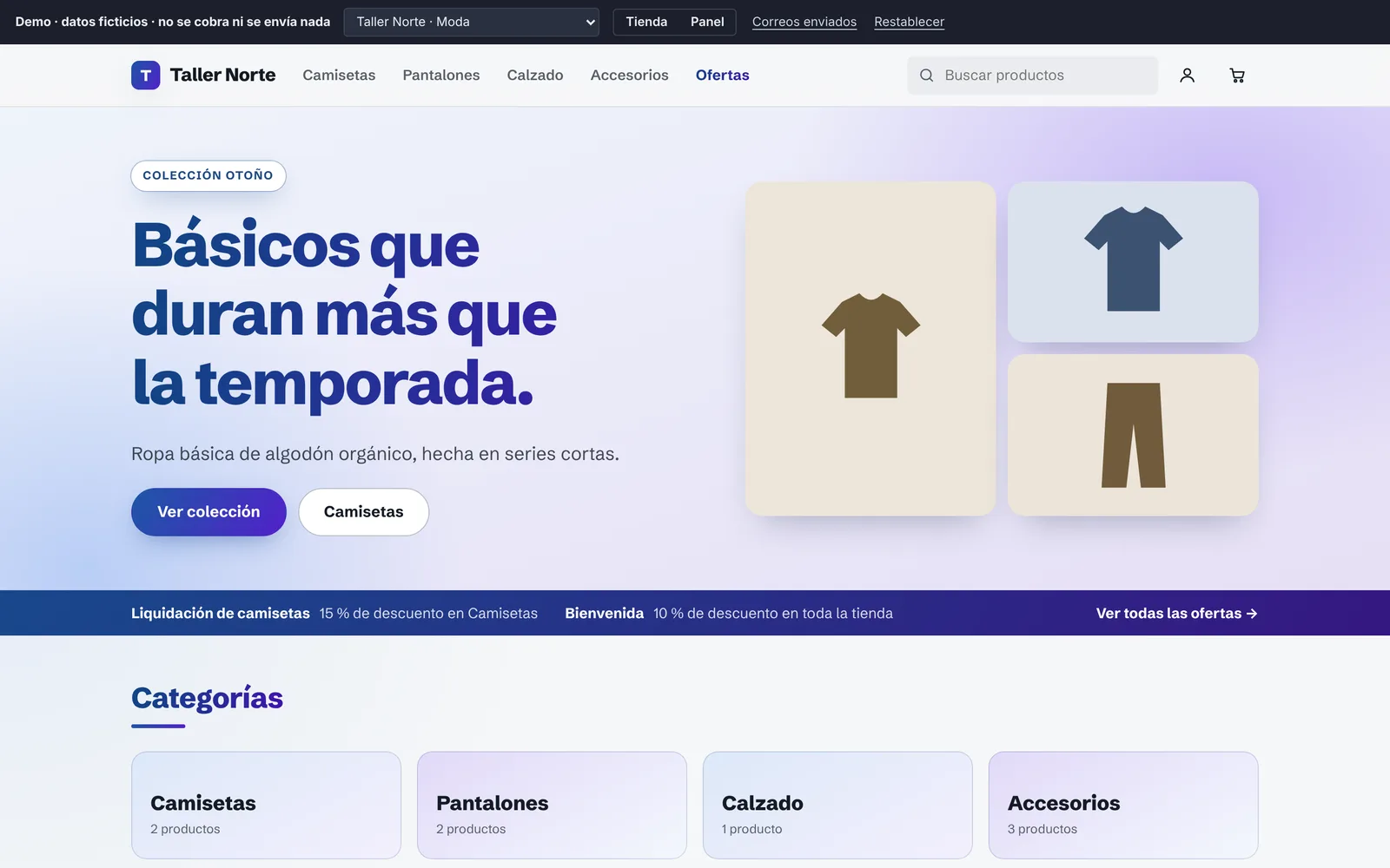 Portada de Taller Norte, tienda de moda
