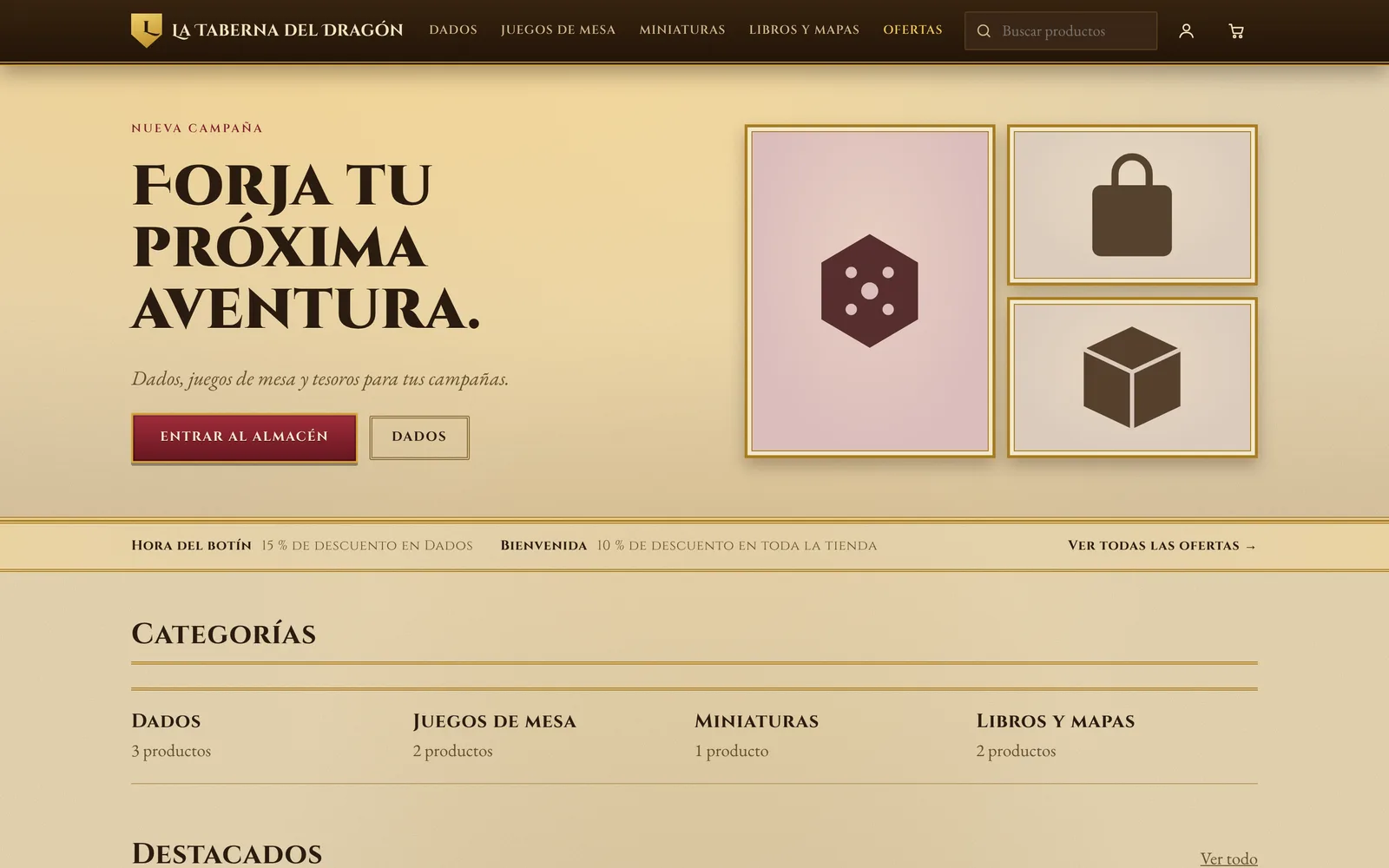 Portada de La Taberna del Dragón con el tema Fantasía